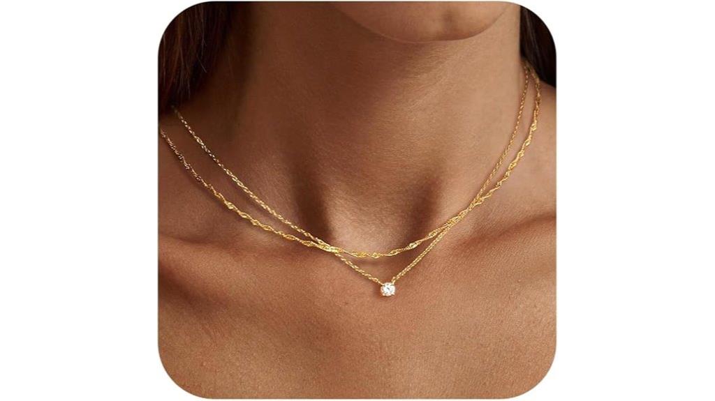 diamond women s silver necklace