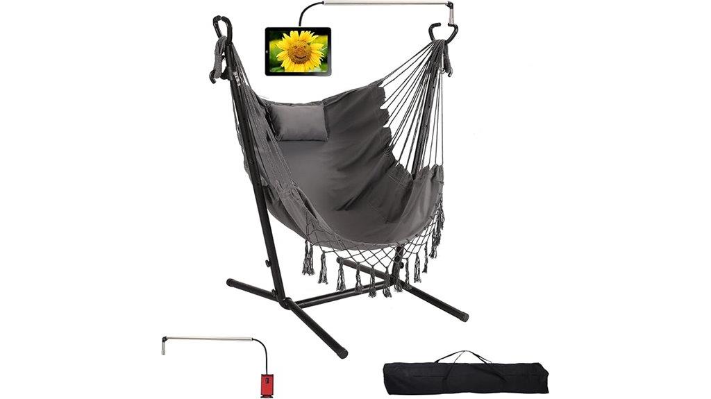 double hanging porch swing