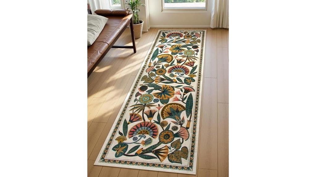 egyptian floral bathroom rug