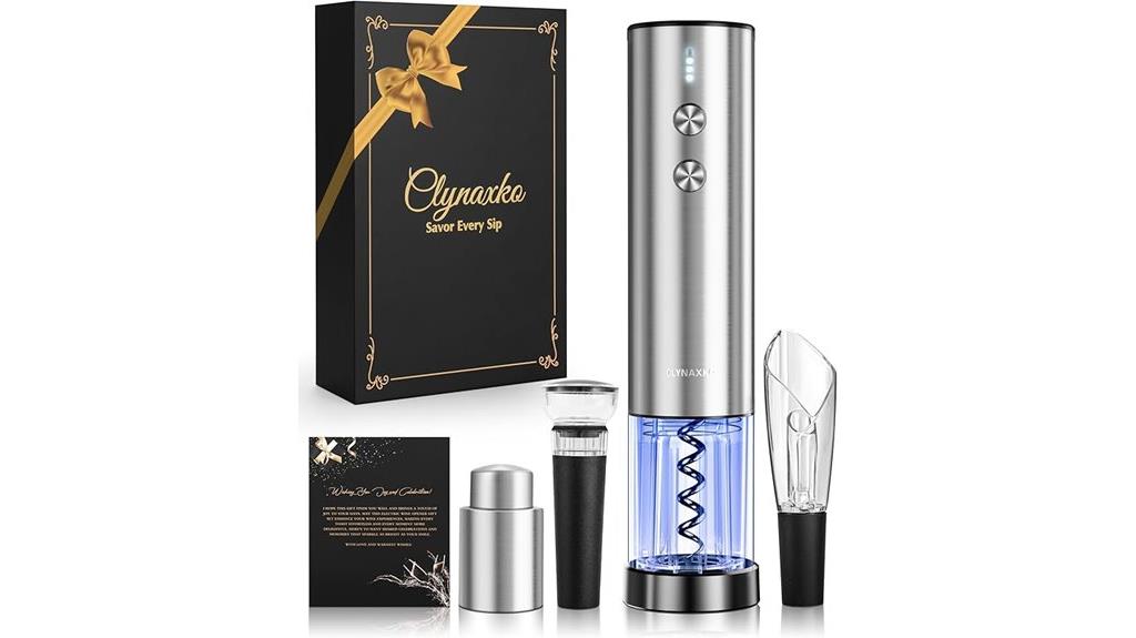 electric wine opener set
