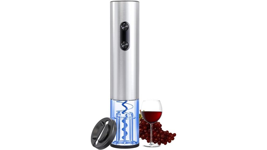 electric wine opener with foil cutter