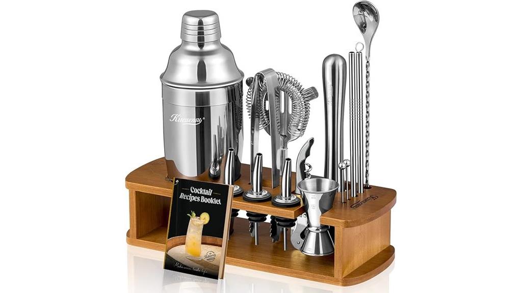elegant bartender shaker set