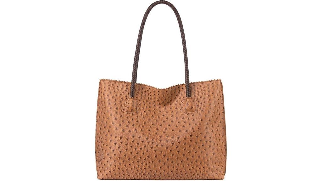 elegant milan zipper tote