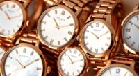 elegant rose gold watch selection