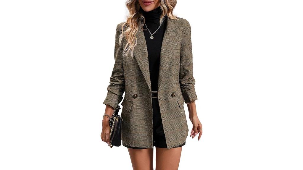 fall plaid blazer