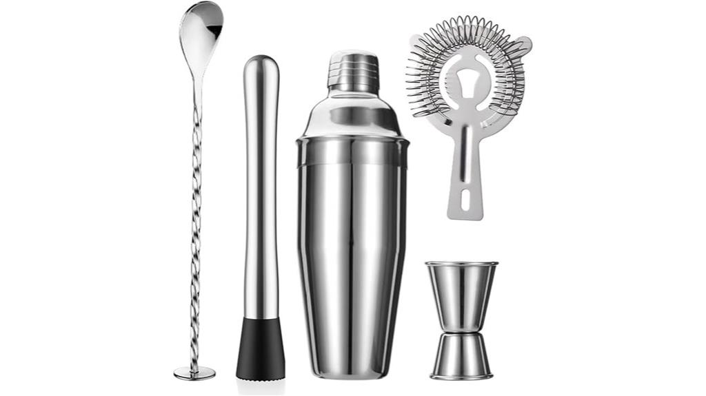 five piece bar tool set