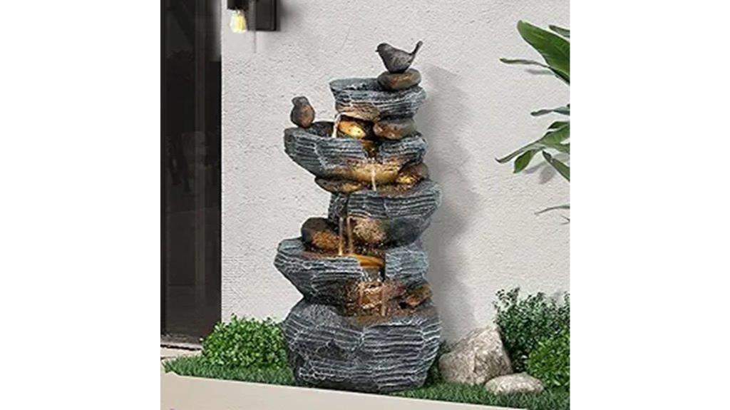 five tier cascading fountain