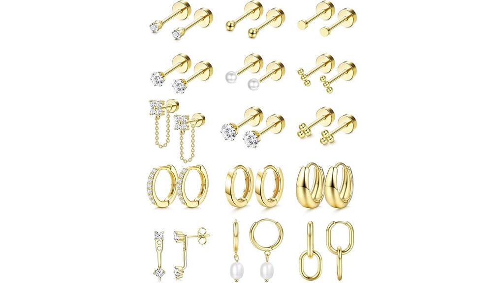 flat back earrings