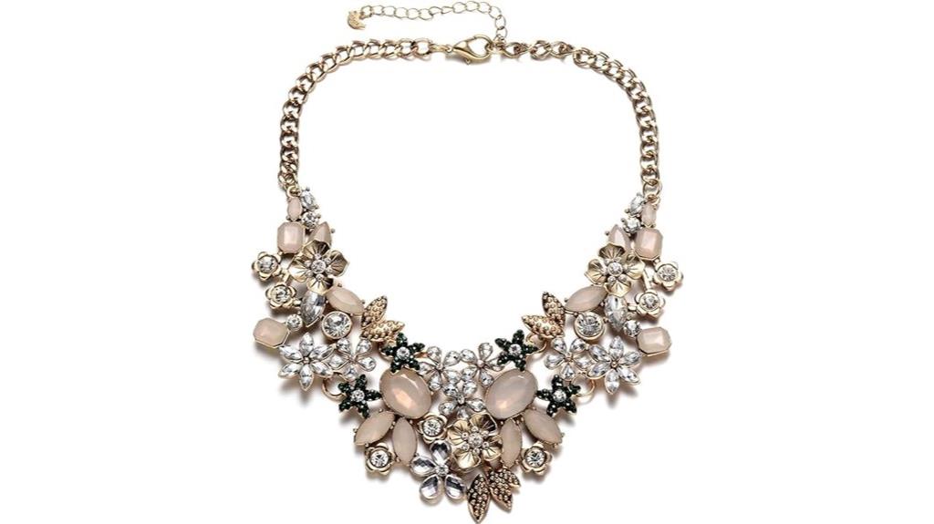 floral chunky necklace statement