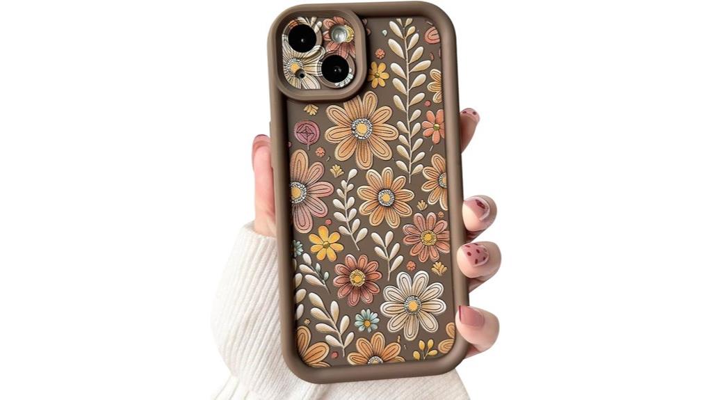 floral leaf iphone 15 case