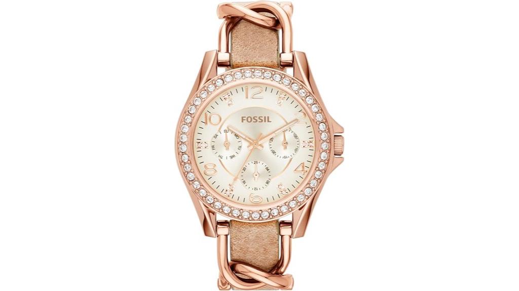 fossil women s leather watch