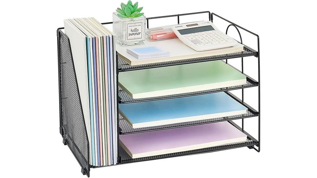 four tier desk organizer