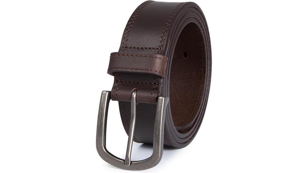 full grain leather casual belt