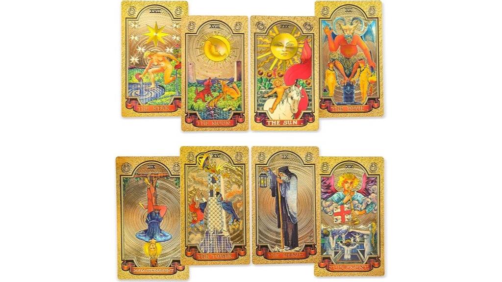 gold foil tarot deck