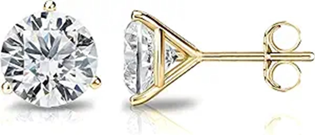 gold plated sterling silver earrings