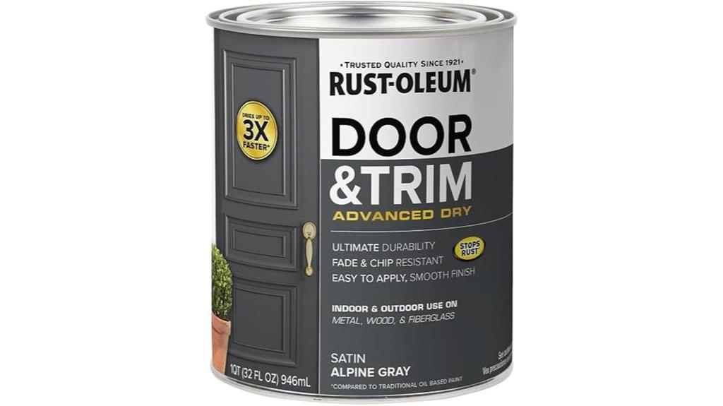 gray satin door paint