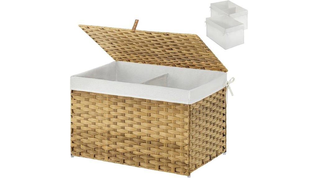 greenstella wicker storage basket