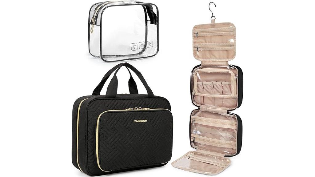 hanging tsa cosmetic organizer