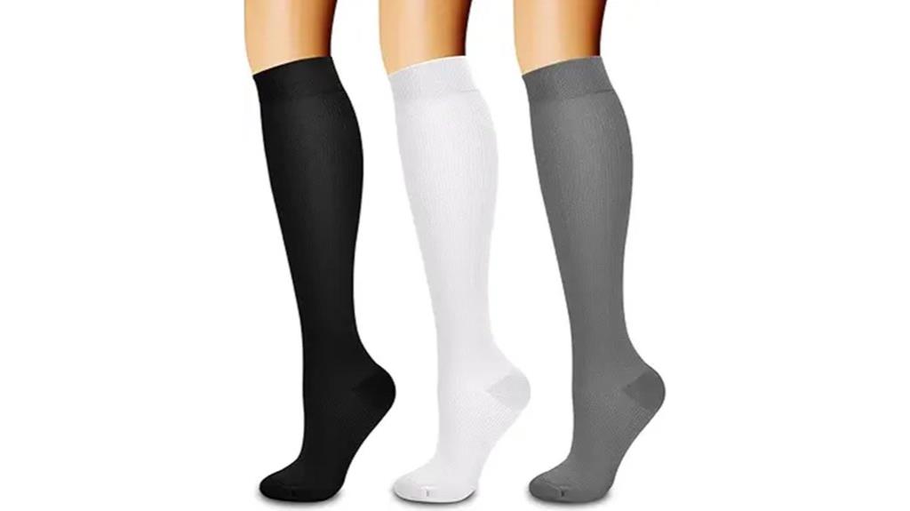 hebe 3 pack compression socks
