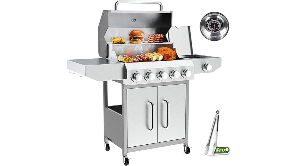 high burner propane grill