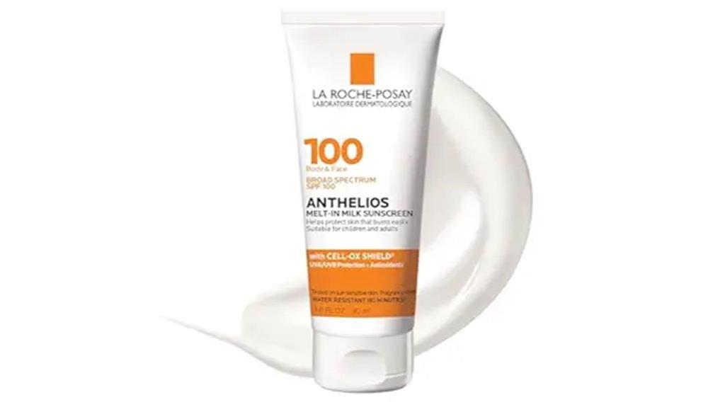 high spf melt in milk