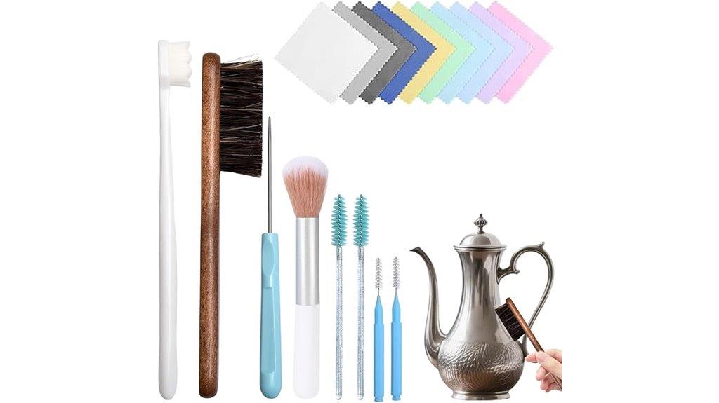 jewelry cleaning brush set