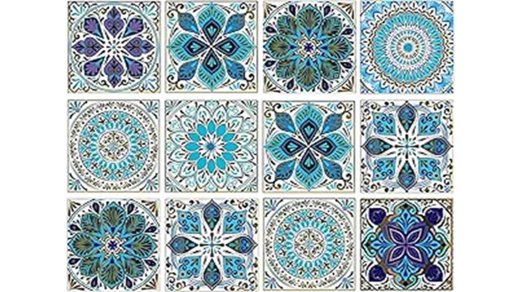 kakofaci mandala tile stickers