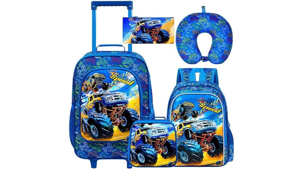 kids 5 piece suitcase set
