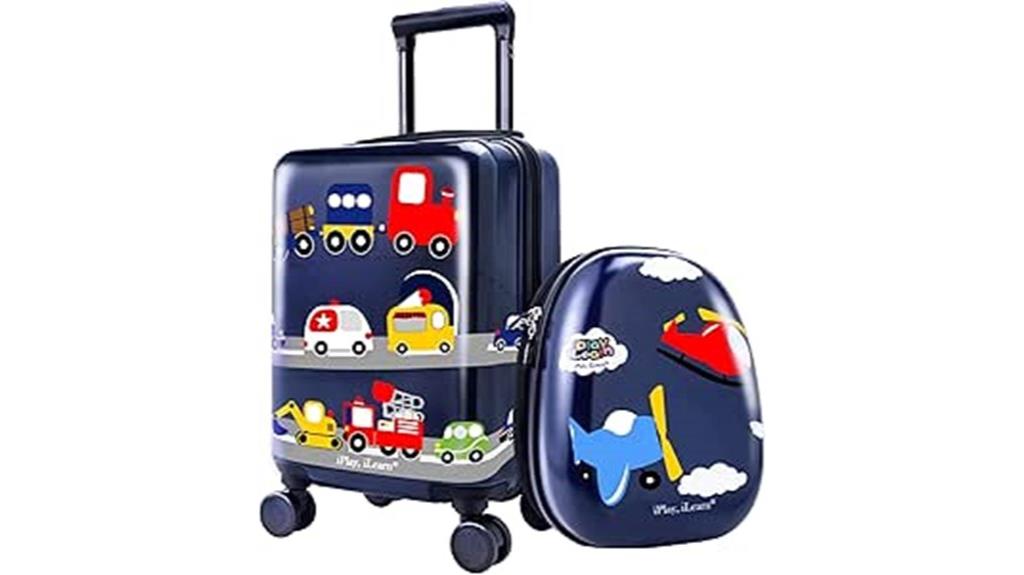 kids airplane luggage set