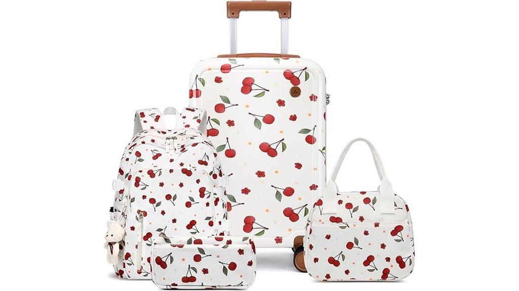 kids luggage set with backpack