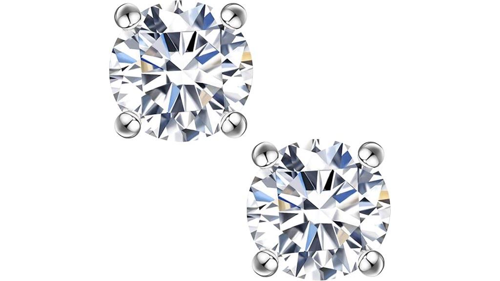 lab created moissanite earrings