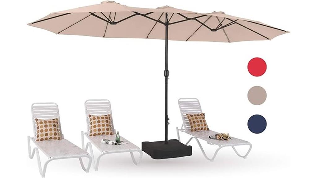 large 15ft patio umbrella