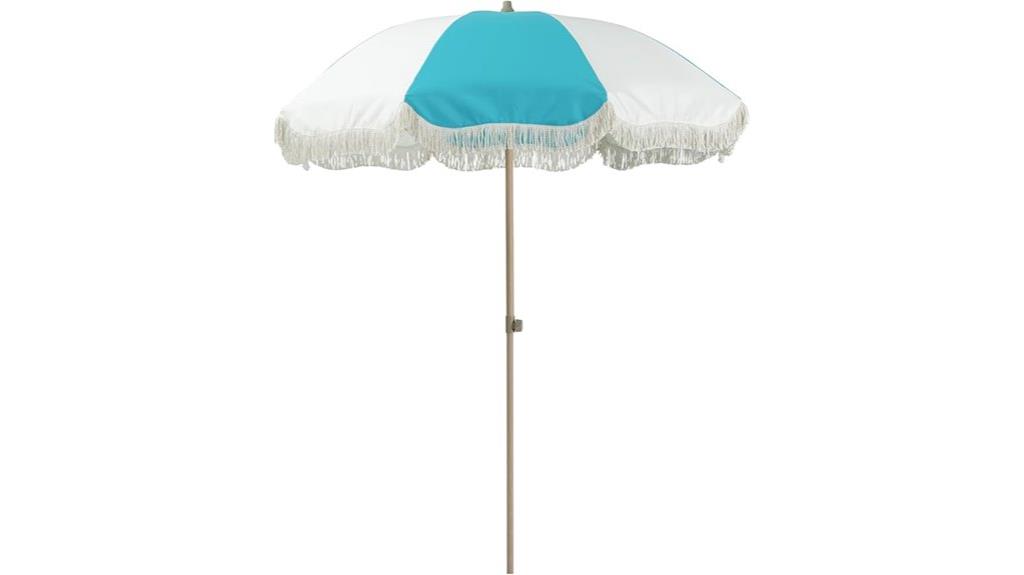 large boho fringe umbrella