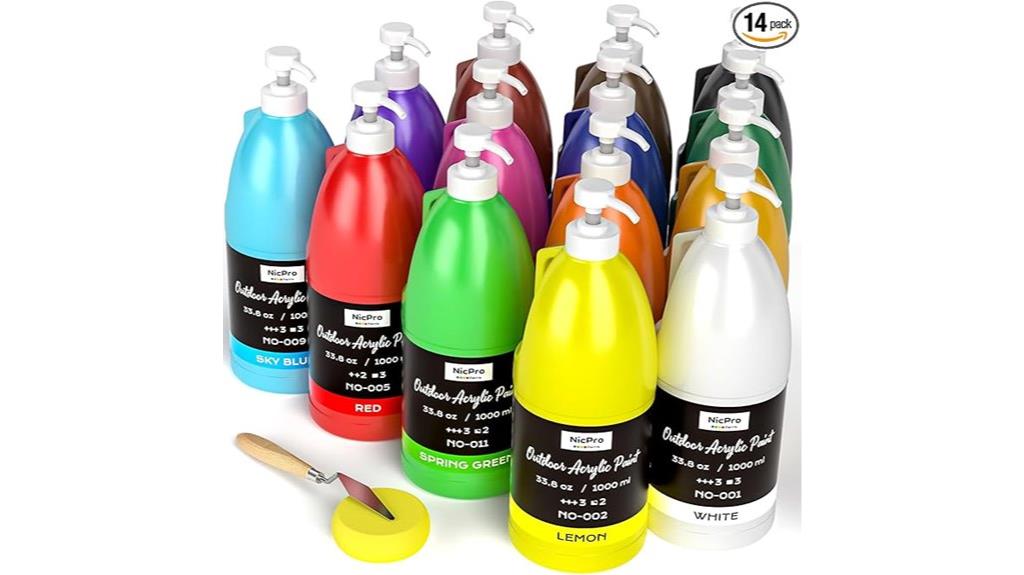 large multi surface acrylic set