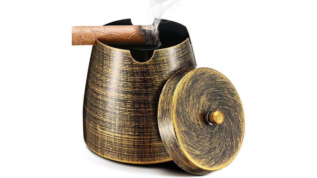 large windproof outdoor ashtray