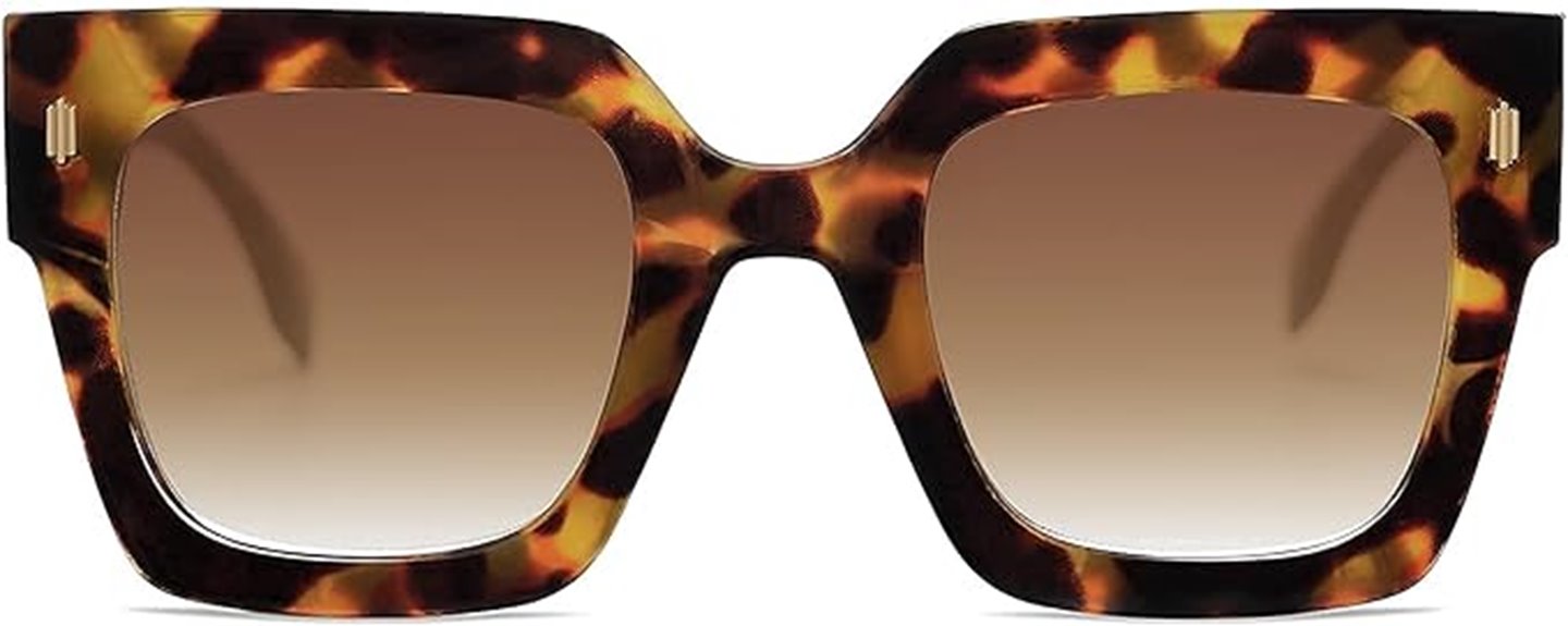 large women s square sunglasses