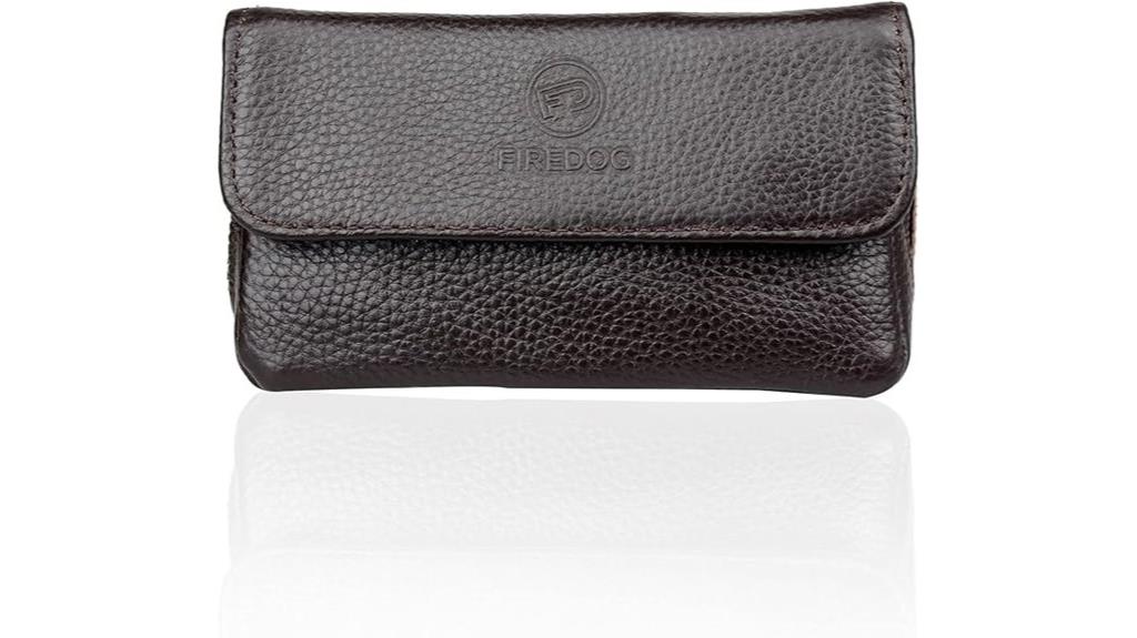 leather tobacco pipe case