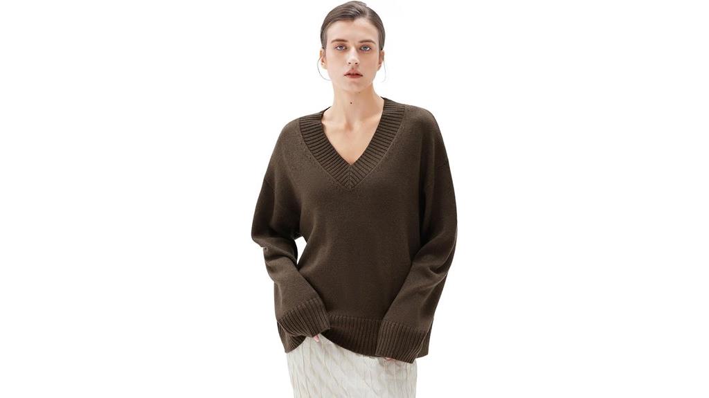 luxurious oversized cashmere sweater