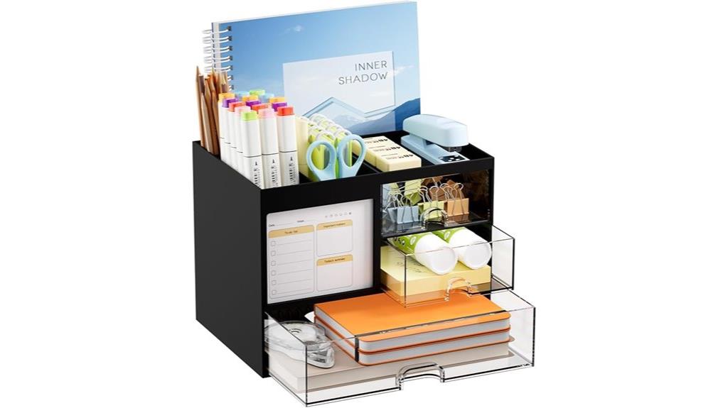 marbrasse 3 drawer desk organizer