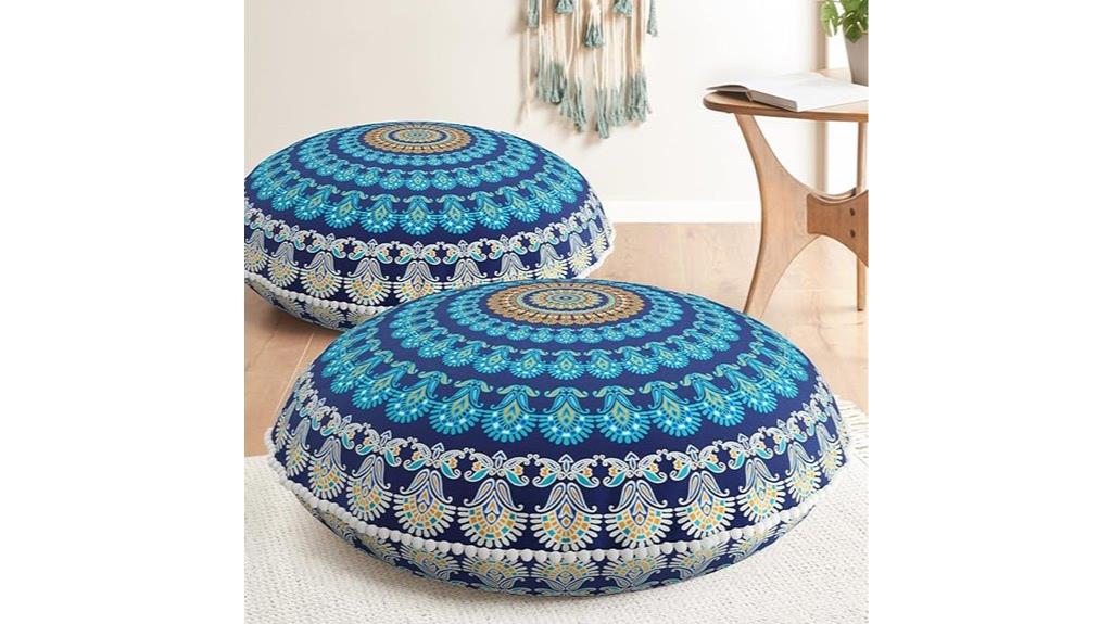 meditation floor cushion set