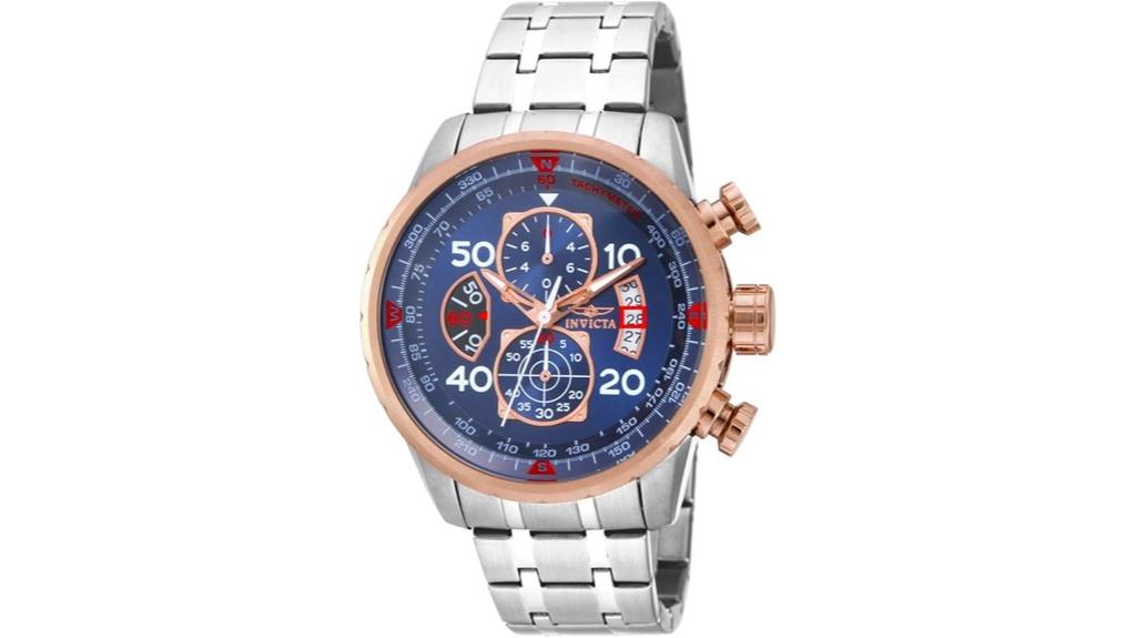 men s aviator quartz watch