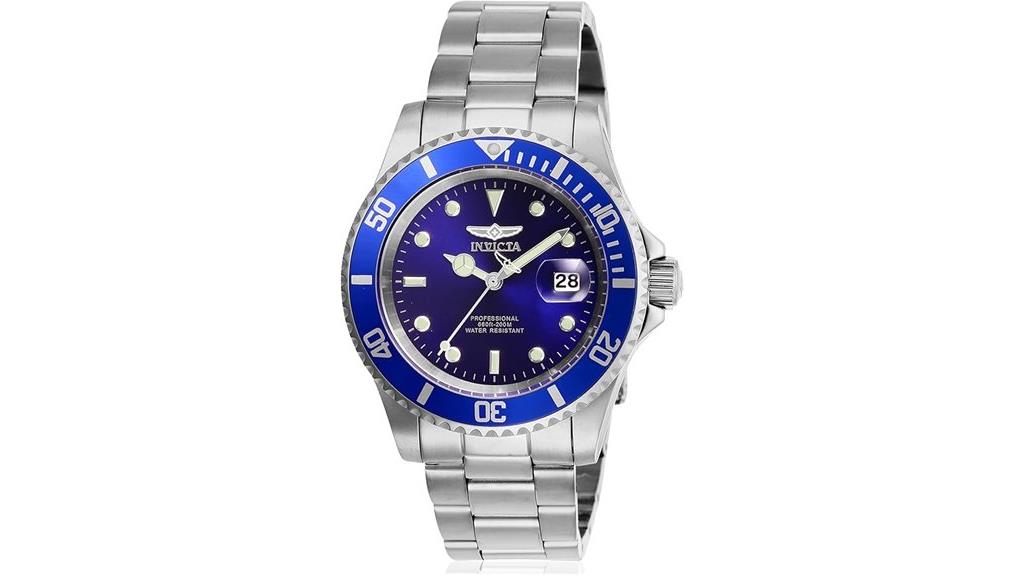 men s diver stainless watch