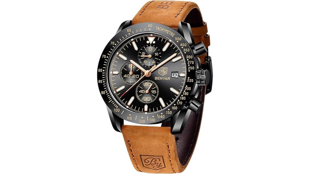 men s silicone chronograph watch