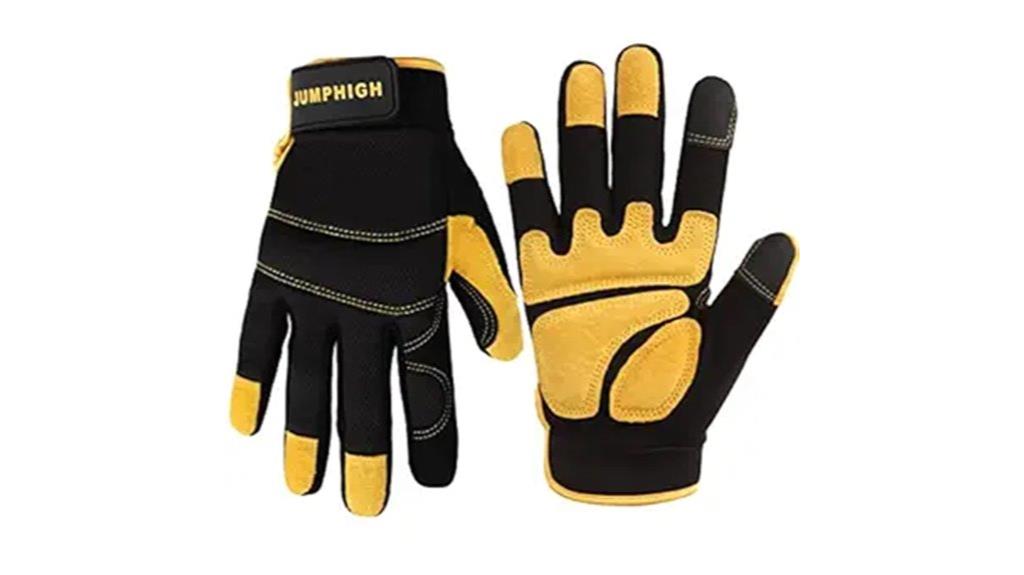 men s synthetic leather gloves