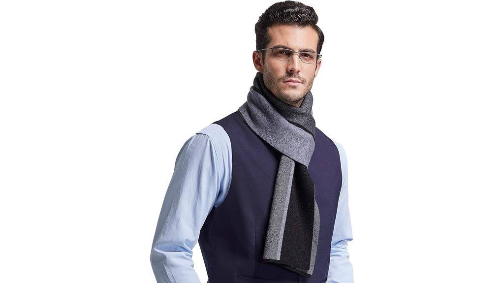 mens wool neck scarf