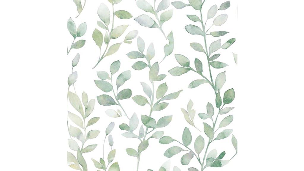 modern leaf bedroom wallpaper