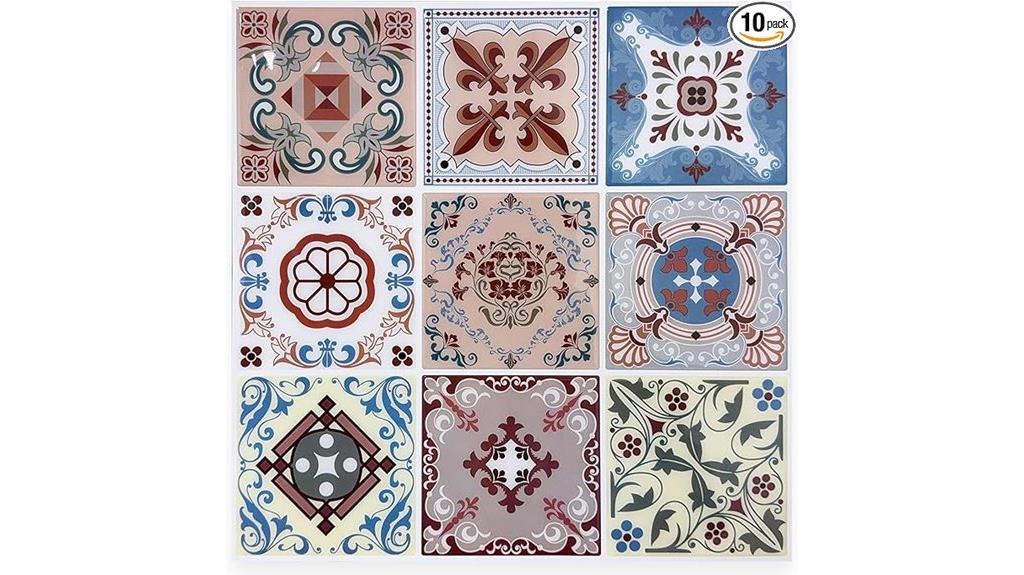 moroccan vinyl backsplash tiles