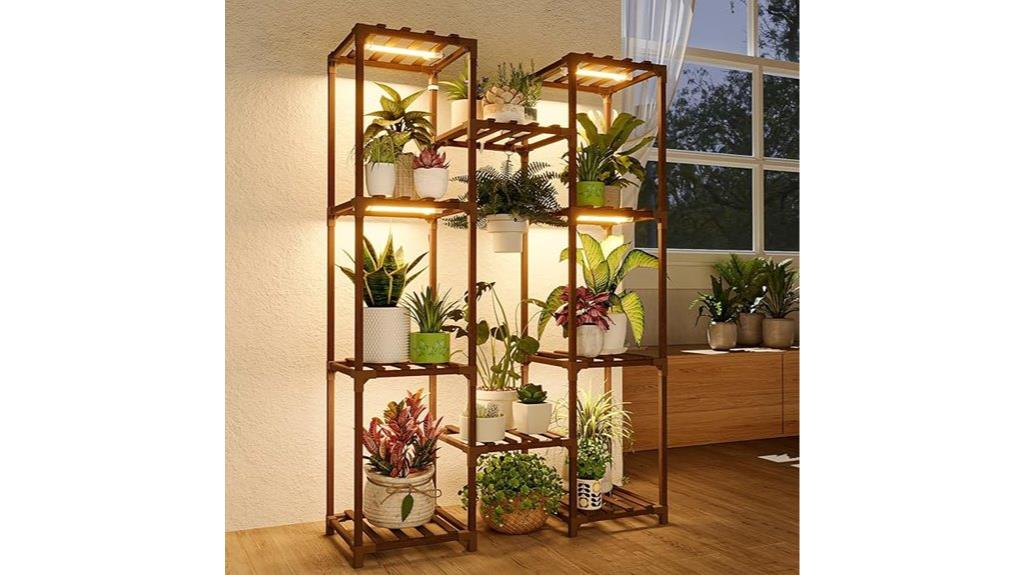 multi pot plant grow shelf