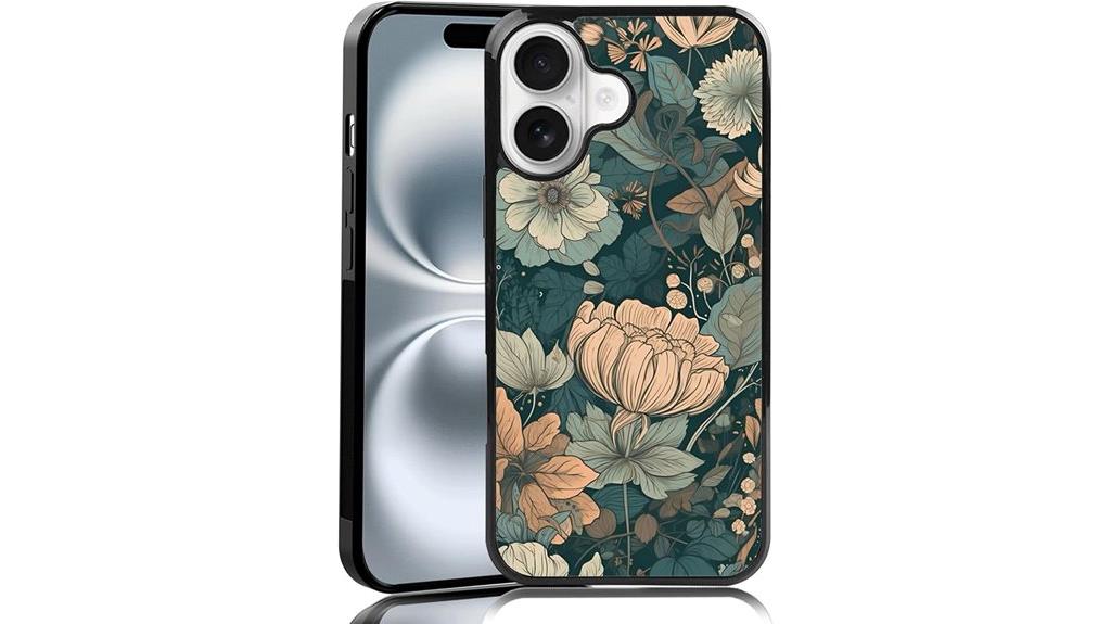 muted vintage floral design