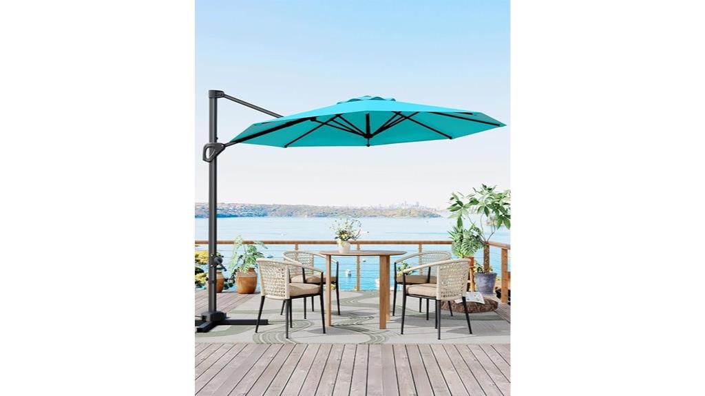 navy blue 10ft umbrella
